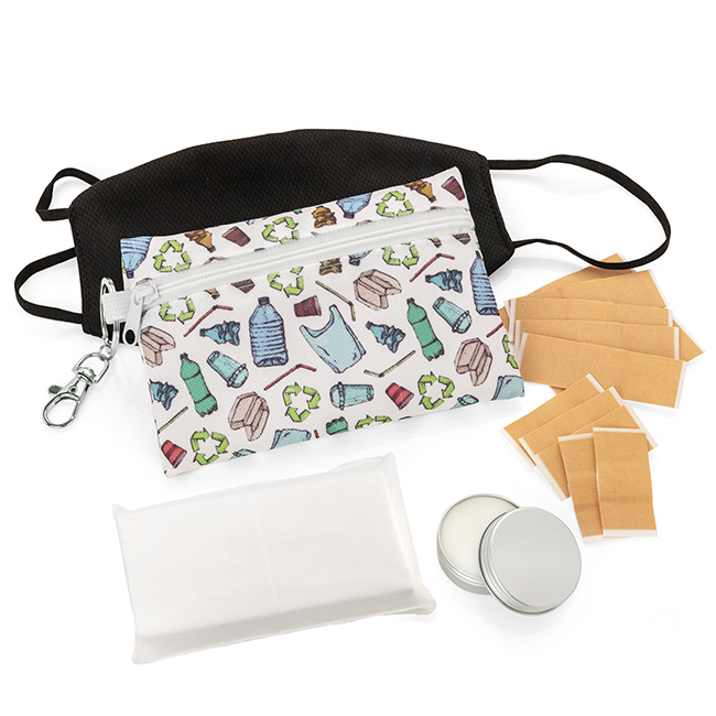 Walking Kit in a Handy Printed Pouch on a Clip